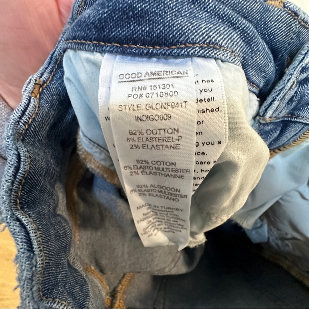 Good American Denim Skinny Sculpting Good Legs Crop Jeans Indigo Womens Sz 6 NEW - Picture 7 of 7